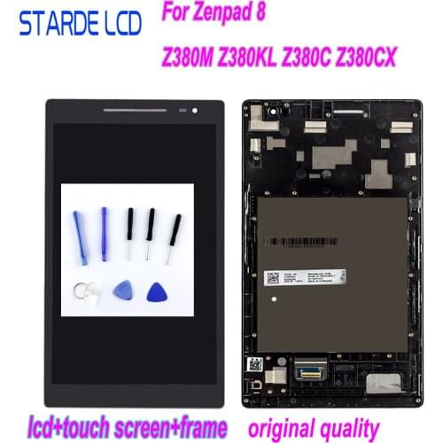 STARDE LCD For Asus ZenPad 8.0 Z380 Z380KL Z380CX Z380C Z380M P00A P022 LCD Display Touch Screen Digitizer Assembly with Frame