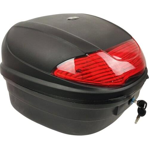 35L Motorcycle Luggage ABS Trunk Lock Storage Box Half Helmet Bag Seat Bag Moto Toolbox Bags Package