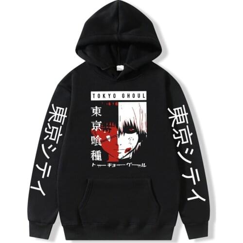 Tokyo Ghoul Cartoon Japanese Anime Tokyo Ghoul Kaneki Hoodie Male Hoodie men clothing