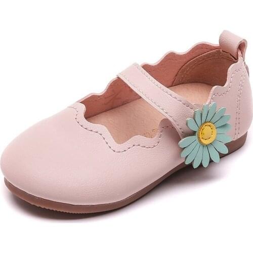 Soft-soled Baby Girl Princess Shoes Kids comfortable Toddler Shoes Girls Flat Single Shoes Chaussure Fille Black Pink Beige