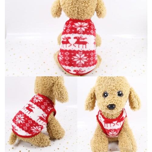 1Pcs Winter Fleece Pet Dog Clothes Puppy Clothing Cute Sleeveless Keep Warm Vest Small And Medium-Sized Dogs Pet Supplies