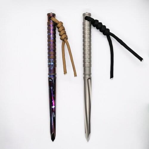 1 Piece Titanium Alloy Tactical EDC Multi Tools with Glass Breaker for Camping Hiking