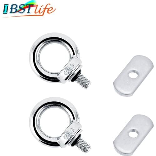 2X Kayak Track Mount Tie Down Eyelet Rail Track Screws Track Nuts for Bungee Cord Rope Rowing Inflatable Boat Kayak Accessories
