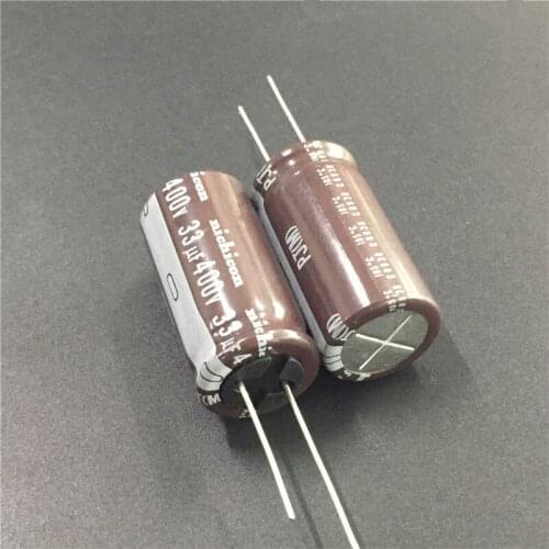 5pcs 33uF 400V NICHICON PJ Series 18x35mm Low Impedance Long Life 400V33uF Aluminum Electrolytic capacitor