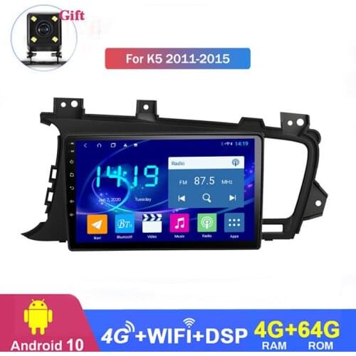8-core multimedia GPS navigation for kia k5 2011 2012 2013 2014 2015 Head Unit Stereo Built-in CarPlay and DSP 4G RAM 64G ROM