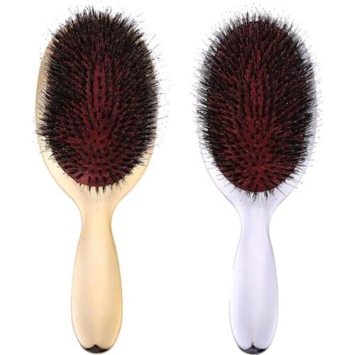Anti-Static Hair Brush Boar Bristle Massage Air Cushion Comb Hairdress Tool