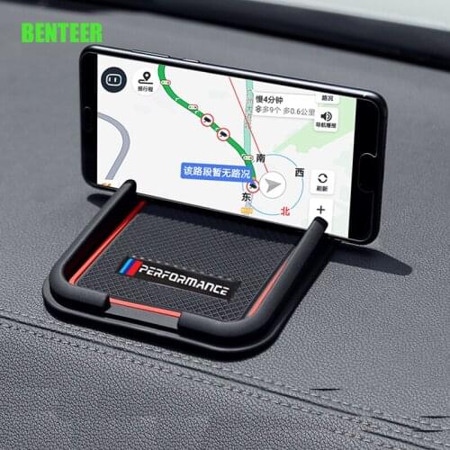 Car Storage M Performanc Phone No Slip Pad For For BMW E34 E36 E60 E90 E46 E39 E70 F10 F20 F30 X5 X6 X1 M3 M5 M6 F01 F02 E71 F87