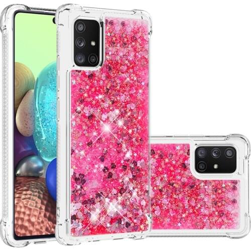 Quicksand Glitter Liquid Cases For Samsung Galaxy A71 5G A716 Case Soft TPU Bumper Cover For Samsung A51 5G A516 Funda
