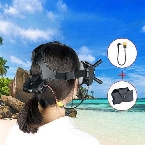 Nice Accessories Battery Storage Bag T/ XT60 Revolution DC Head/ Cable for DJI FPV V2 Flight Glasses Drone Accessories RCSTQ