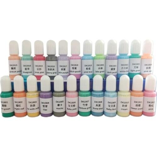 24 Colors Crystal Epoxy Pigment UV Resin Dye DIY Jewelry Art Crafts Colorant Set P0RF