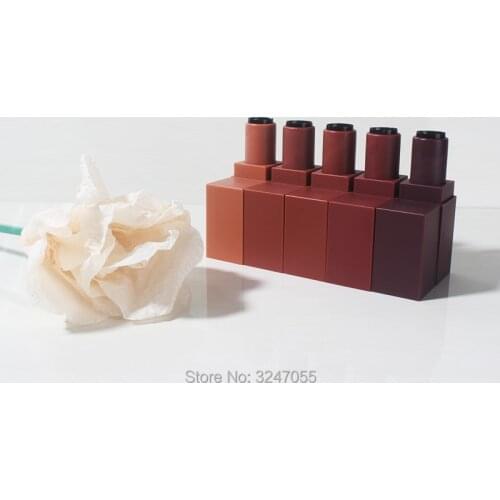 50pcs/lot Frosted Style 5color Opitions Lipstick Tube, Empty Plastic Lip Balm Storage Bottle, Cosmetic Container,Lip Beauty Tool