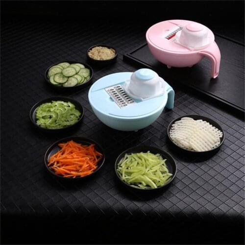 NEW 2020 Multifunctional Vegetable Cutter Drain Basin Potatos Onion Kitchen Gadget Household Grater Manual Slicer