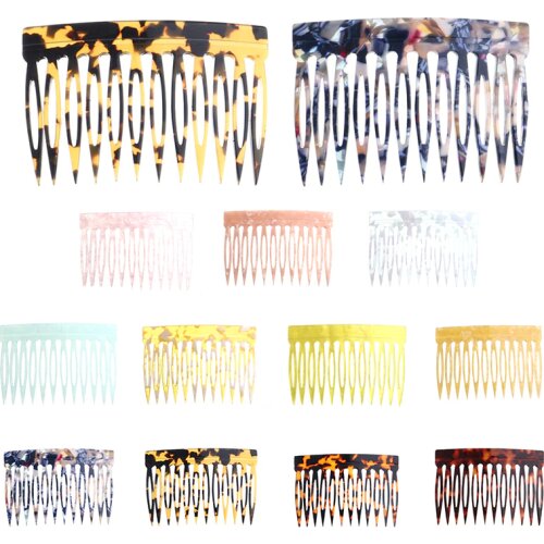 Wholesale high-end acetate tortoise shell fashion accessories hair combs clips for women girls
