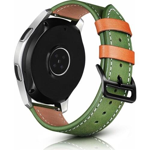 Watchband for Samsung Galaxy Watch 3 45mm/41mm/46mm/42mm Leather Strap 20MM 22MM Bracelet for Garmin Vivoactive 3/4/Vivomove HR