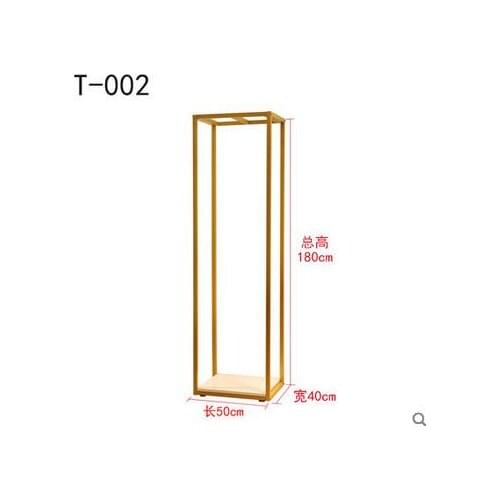 Clothing Store Shoes and Bags Display Rack Womens Wear Store Window Shelf Island Table Multilayer Display Rack Gold Simple