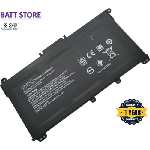 TF03XL Laptop battery For HP 14-bp080nd 14-bf 15-CC TPN-Q188 Q189 Q190 Q191 Q192 Q201 HSTNN-LB7X LB7J 920070-855 Fit Notebook