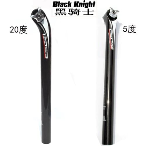 Black Knight XXX Carbon Fiber Bike Seat Post Cycling Carbon Road Bicycle Seatpost offset 20MM 25.4mm 27.2 30.8 31.6 X 400mm