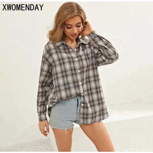 XWOMENDAY Women's Plaid Shirts