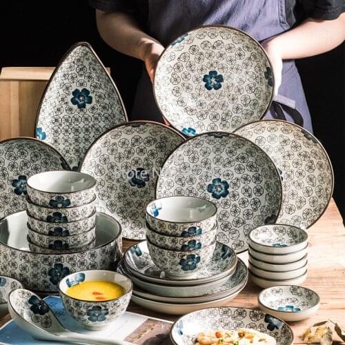 Single Eating Bowl Japanese Ceramic Bowl Creative Household Tableware Set Ramen Bowl Rice Bowl Large Bowl Ramen Soup Bowl