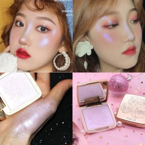 1pcs Highlighter Palette Facial Bronzers Contour Lasting Waterproof Shimmer Brighten Powder Highlight Makeup Cosmetics TSLM1