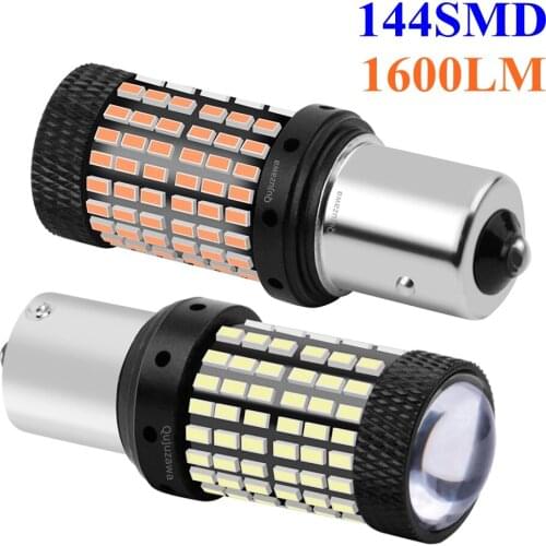 2PCS 1156 BA15S P21W 7506 Super Bright 1600lm LED Car Tail Brake Bulb Auto Backup Reverse Lamp Turn Signal Daytime Running Light