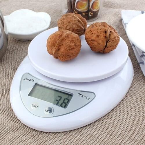 New Electronic Digital Kitchen Food Scale 5kg/1g With Box Portable Electronic Scales Postal Food Balance Weight Measure Device