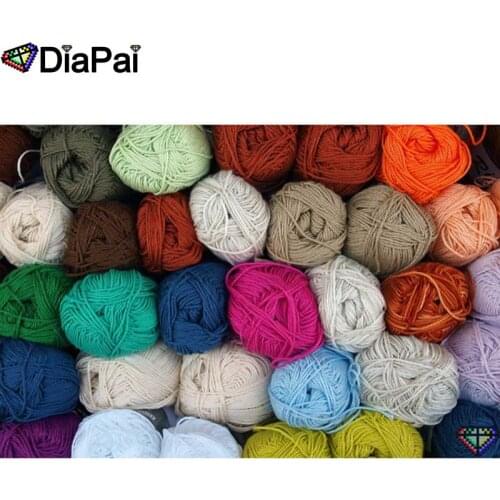 DIAPAI 5D DIY Diamond Painting 100% Full Square/Round Drill "Colored yarn" Diamond Embroidery Cross Stitch 3D Decor A23272