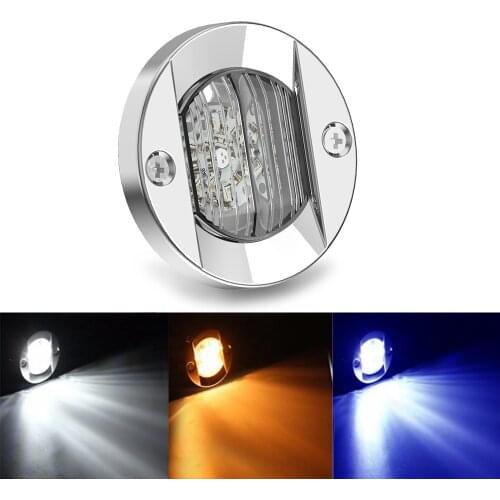 12VDC LED Marine Yacht Navigation Light Visibility 2NM Stainless Steel Tricolor Boat Corridor lamp
