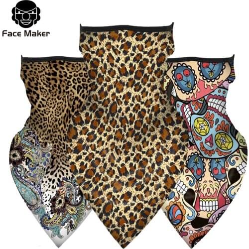 Bandana Half Face Scarves Hanging Ear Mask Scarf Ice Silk Neck Gaiter UV Sun Cover Smooth Breathable Headband Men Women