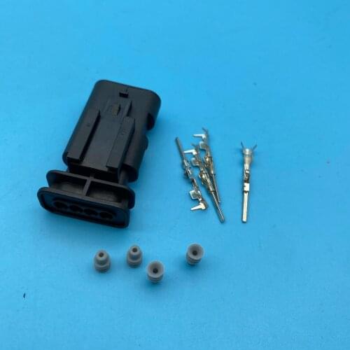 Free shipping 20/50 pcs DJ7043W-1.2-11 4 PIN Auto Sensor Waterproof Plug male Car wire harnss connector