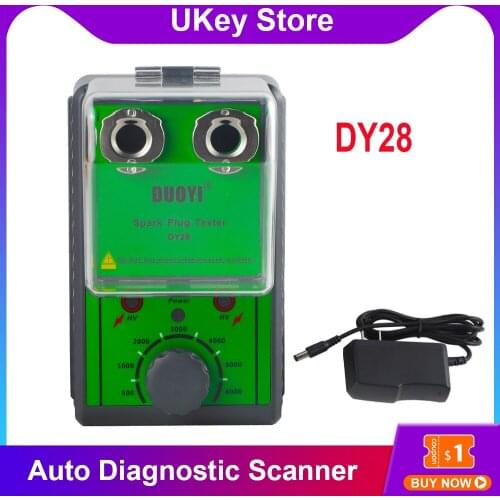 DY28 Dual Hole Car Spark Plug TesterLgnition Plug Analyzer Tools For 12V Gasoline Vehicles Petrol Vehicle Detector Ignition Plug