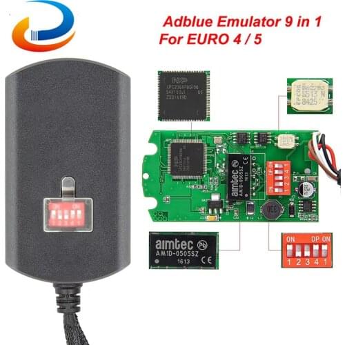 Adblue 9 in 1 Full Chip Version Adblue Emulator For EURO 4 / 5 For Volvo/DAF Truck AdBlue Emulator Box 9in1 For Scania