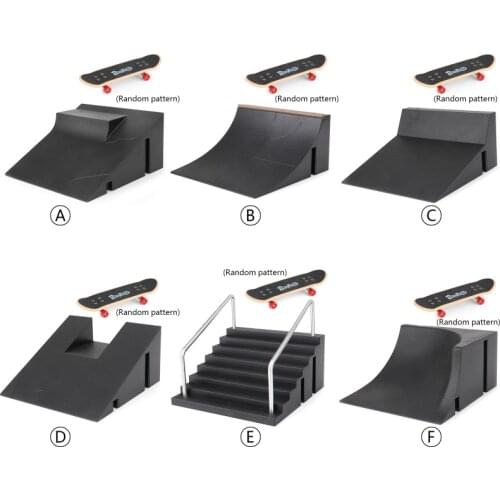 Fingerboard Rail Park Stair Kit Stairs Mini Skateboards for Kids Skateboard Training Mini Board Game