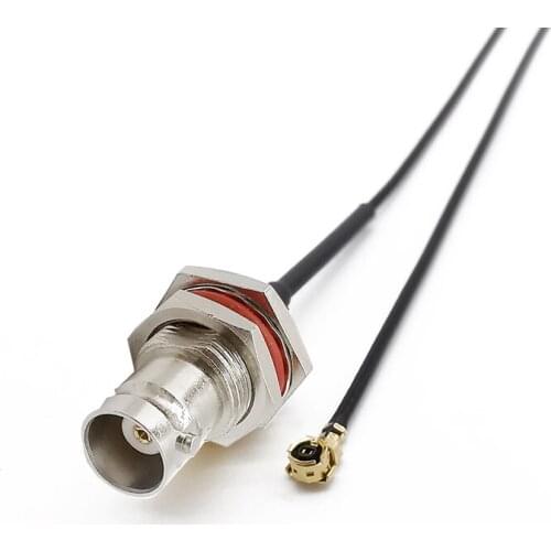 IPX /u.fl to BNC female pigtail 1.13 cable Copper Conductor for Instrument and Computer Networking PCI Wifi Card wireless Router