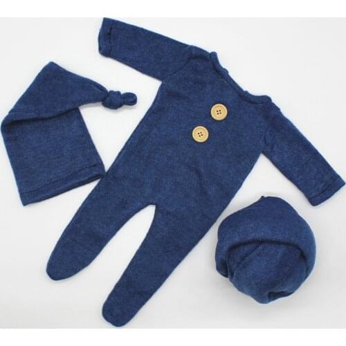 3pcs Sets Newborn Jumpsuit Set Newborn Photography Clothes Photo Studio Accessories