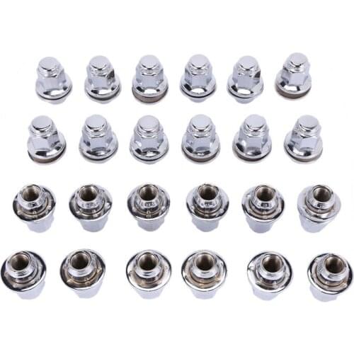 M14X1.5 24Pcs Car Tire Nut Anti-Theft Screw Wheel Modification Screw Nut Suitable for Toyota 2007-2020