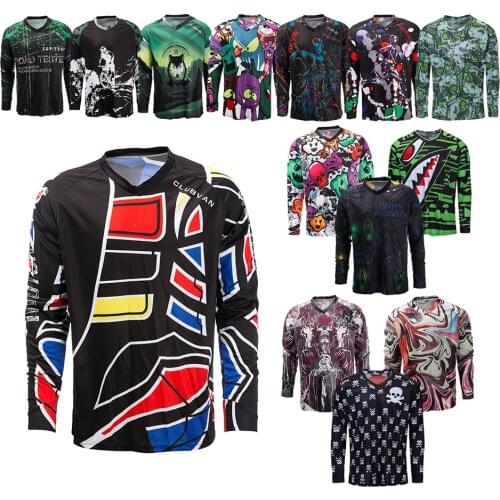 Cycling Jersey Shirts Men 2021 Spring Winter Long Sleeve Cycling Clothing Black MTB sport Cycle Bike Jerseys Bicycle Clothes