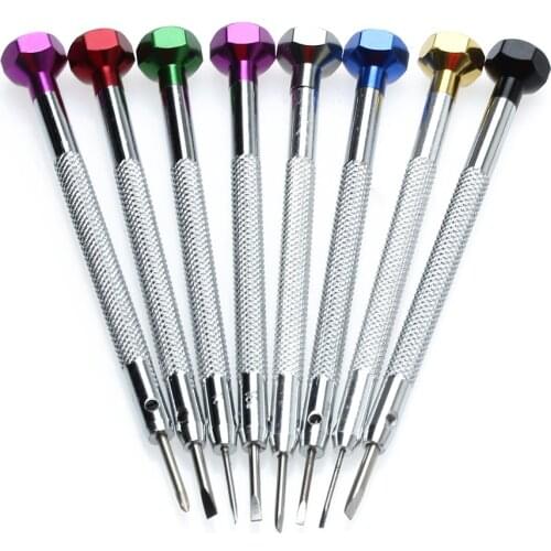 YCYS set of 8 Cross slot screwdriver For repair Clock Glasses Mobile