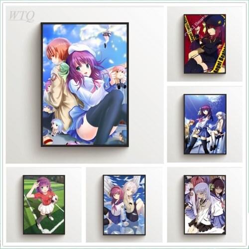 Angel Beats Nakamura Yuri Canvas Painting Anime Posters Wall Poster Wall Art Posters and Prints Picture Home Decoration