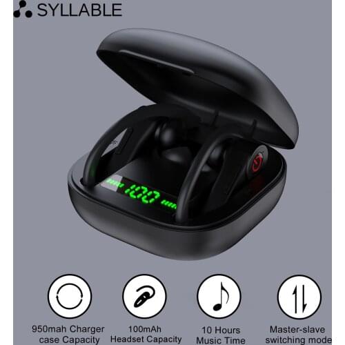 Original SYLLABLE PowerHBQ Pro TWS Bluetooth V5.1 Earphone 10 hour True Wireless Stereo Earbuds Headset wireless sport Earphones