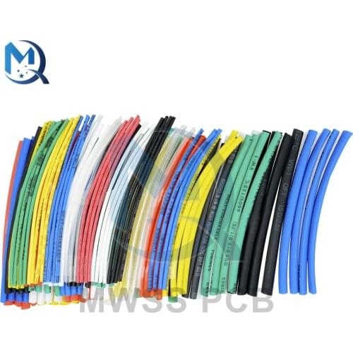 140Pcs Heat Shrink Tube Tubing Insulation Car Electrical Cable For Wrap Sleeve 5 Sizes 7 Colors Polyolefin Electric Unit Part