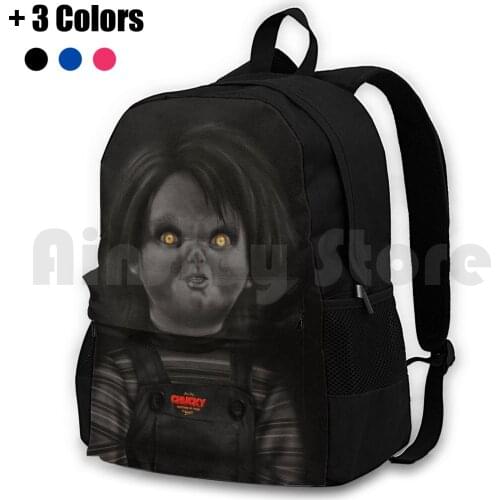 Chucky Outdoor Hiking Backpack Waterproof Camping Travel Chucky Chucky Doll Childs Play Horror Horror Terror Black Dark