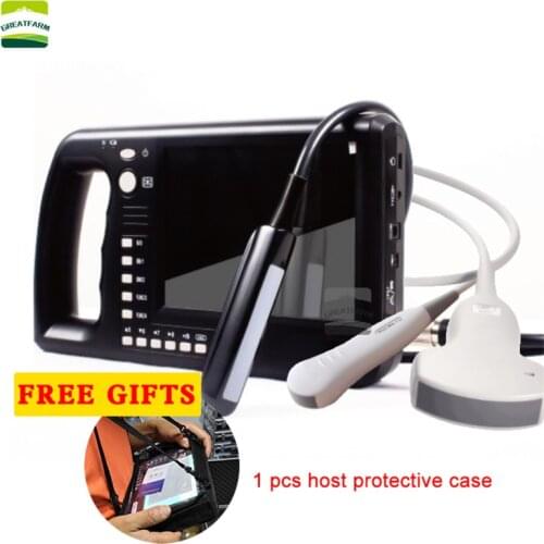 7 Inch LCD Screen Portable Veterinary Ultrasound Scanner Cattle Cow Pig sheep Horse farm Ultrasound pregnancy testing Machine