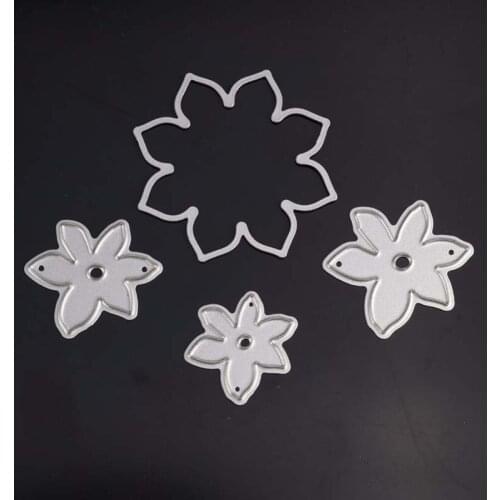 Flower Star Metal Cutting Dies Scrapbooking Embossing Stencils DIY Decorative Cards Making Troqueles De Corte Envio Gratis New