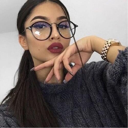 MYT_0198 Women Retro Myopia Eyeglasses Frame Female Eye Glasses Vintage Optical Glasses Prescription Transparent Frame