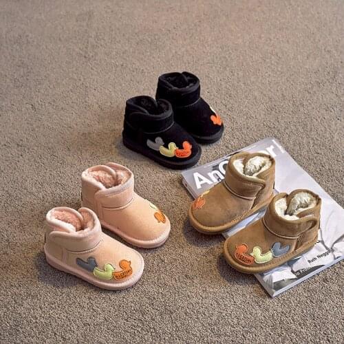 Winter Boots for Kids 2020 Casual Soft Warm Soft Girls Boys Children Shoes Toddler Baby Flats Shoes Outdoor Plush First Walk