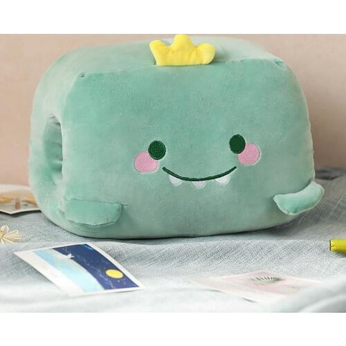 Kids Cartoon Toy Winter Hand Warmer Cartoon Animal Design Soft Stuffed Plush Doll Ornament Pillow Toy