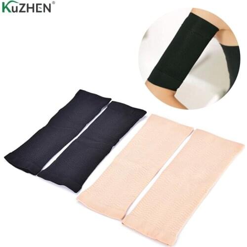 1Pair Women Arm Shaping Sleeves Ladies Elastic Slimming Shaperwear Female Solid Targets Cellulite Tone Up Arm Shaperwear