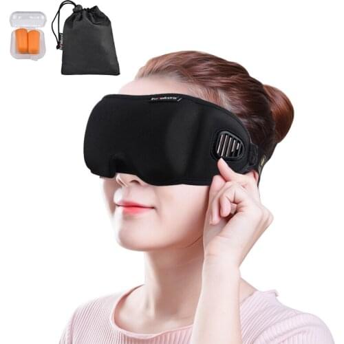 1pcs 3D Sleep Eye Mask Sleeping Aid Blindfold Bandage Eyepatch Women Men Soft Portable Blindfold Travel Eyepatch Black / Gray