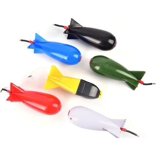 1 Pc Fishing Tackle Tool Accessories Large Rockets Spod Bomb Fishing Tackle Feeders Pellet Rocket Feeder Float Bait Holder Maker